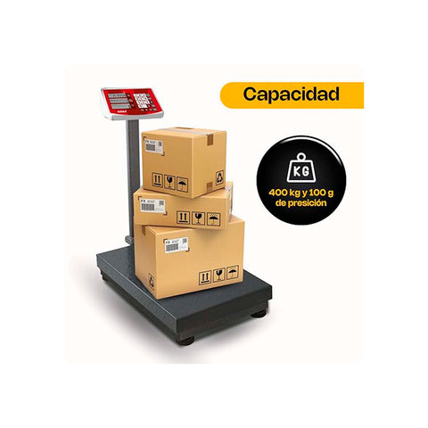 Báscula de Plataforma Plegable 400 kg