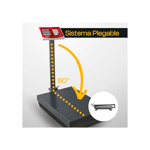 Báscula de Plataforma Plegable 400 kg
