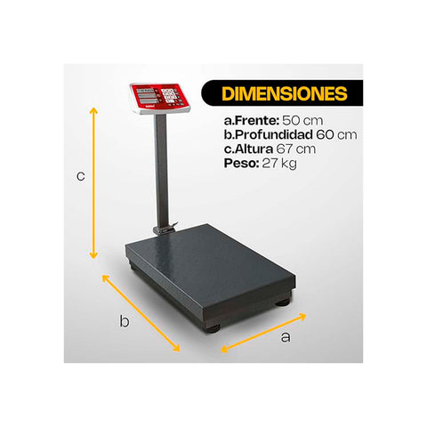 Báscula de Plataforma Plegable 400 kg