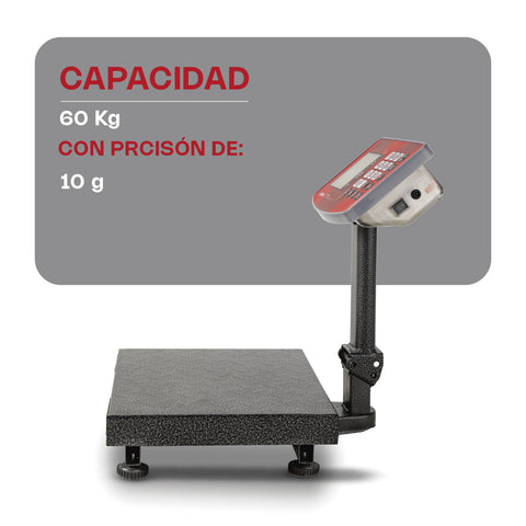 Báscula de plataforma plegable de 60kg
