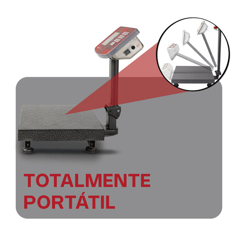 Báscula de plataforma plegable de 60kg