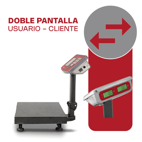 Báscula de plataforma plegable de 60kg