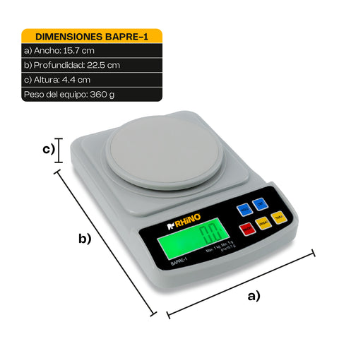 Báscula Electrónica de Precisión 1 kg