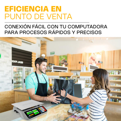 Báscula Electrónica Multifunciones 60 kg con Puerto USB