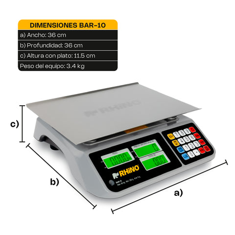 Báscula Electrónica Multifunciones 60 kg con Puerto USB