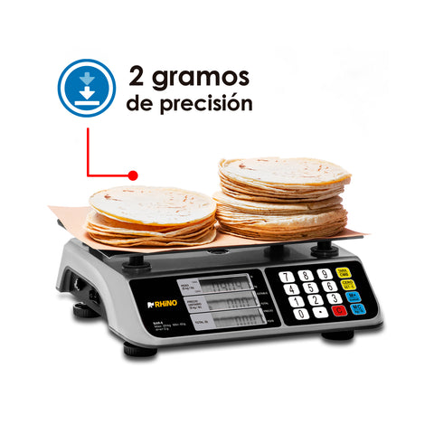 Báscula Electrónica Multifunciones 20 kg con Puerto USB