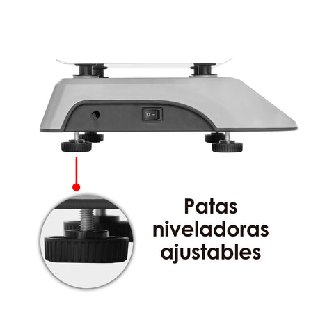 Báscula Electrónica Multifunciones 20 kg con Puerto USB