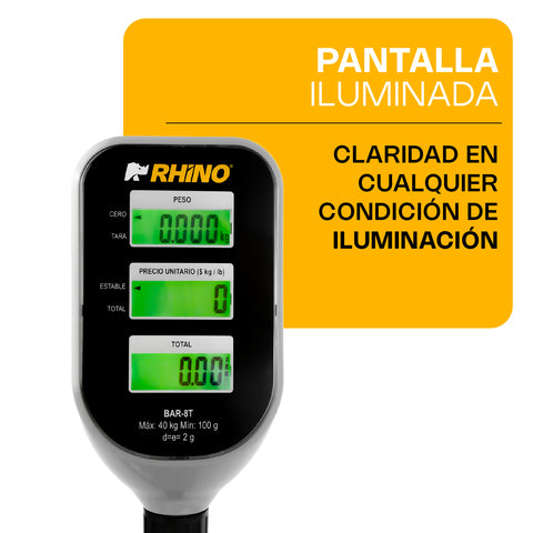 Báscula Electrónica Multifunciones con Torreta 40 kg