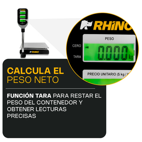 Báscula Electrónica Multifunciones con Torreta 40 kg