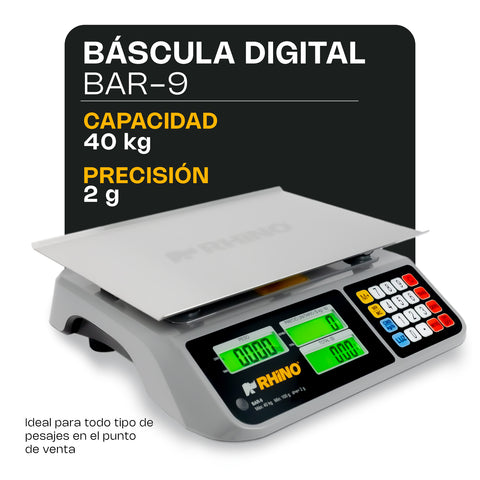 Báscula Electrónica Multifunciones 40 kg con Puerto USB