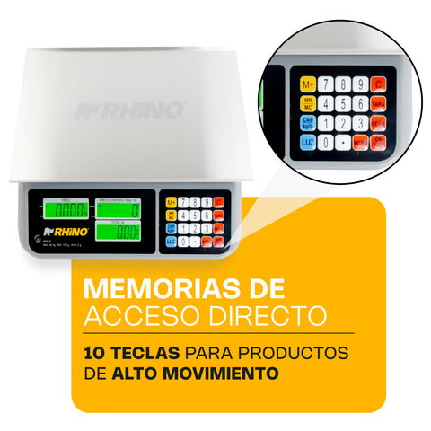 Báscula Electrónica Multifunciones 40 kg con Puerto USB