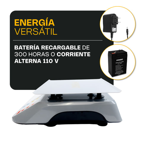 Báscula Electrónica Multifunciones 40 kg con Puerto USB