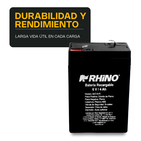 Batería a Recargable 6V