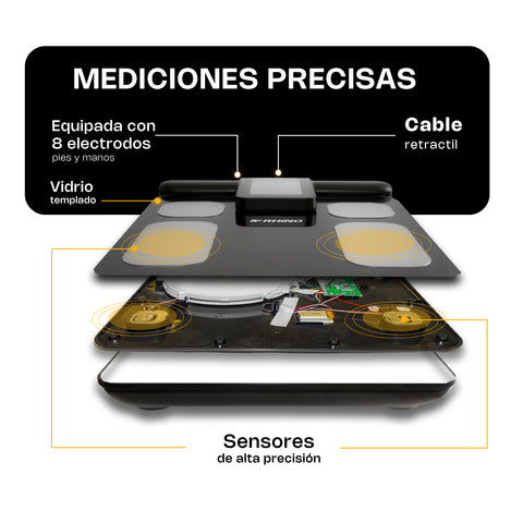 Báscula Inteligente de Pesaje Corporal BIOMA-180