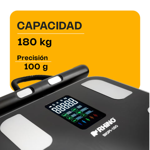Báscula Inteligente de Pesaje Corporal con 8 Electrodos