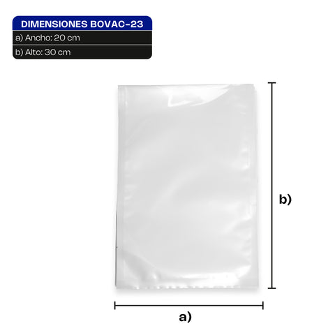 Bolsa para Empacado al Vacío 20 x 30 cm