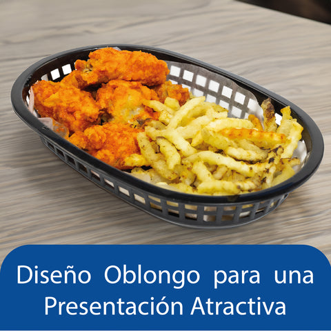 Canasta para centro de mesa oblonga