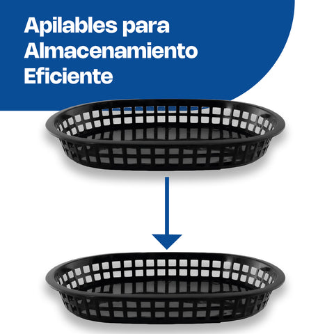 Canasta para centro de mesa oblonga
