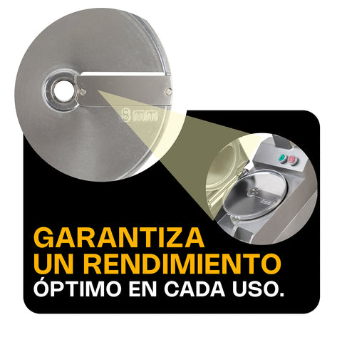 Discos para Procesador de Alimentos de 8 mm