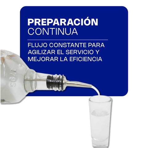 Dosificador de acero inoxidable para botella