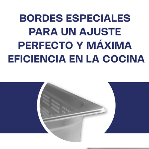 Inserto de Acero Inoxidable Perforado Entero