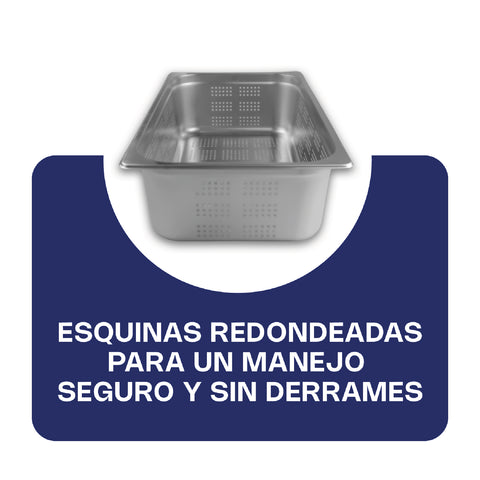 Inserto de Acero Inoxidable Perforado Entero