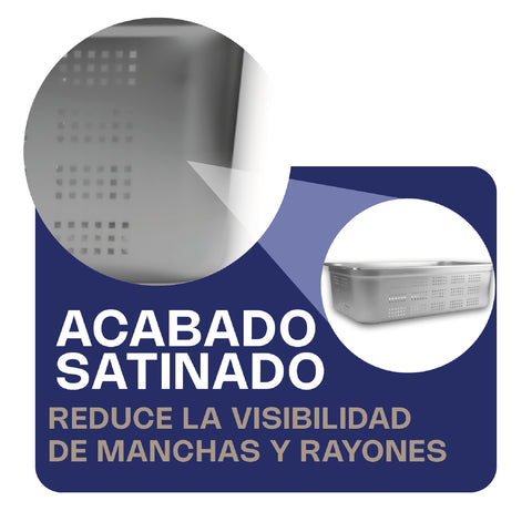 Inserto de Acero Inoxidable Perforado Entero