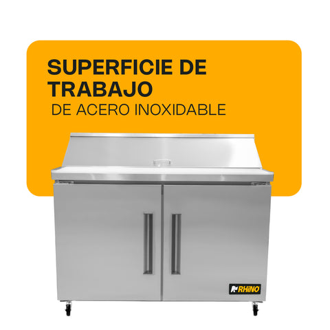 Mesa refrigerada de preparación 13.3 pies