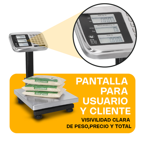 Báscula de Plataforma Plegable 80 kg