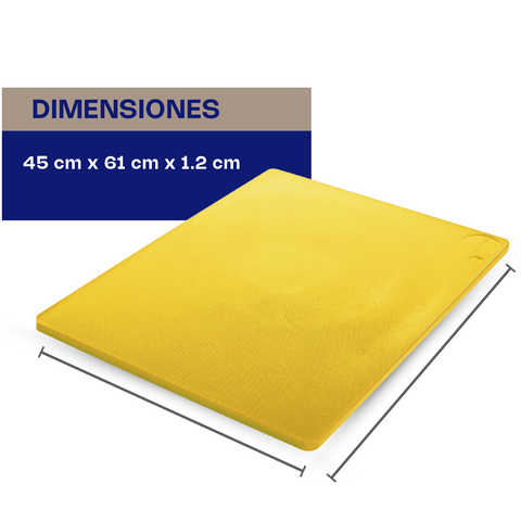 Tabla para Cortar Color Amarillo 45 x 61 x 1.2 cm