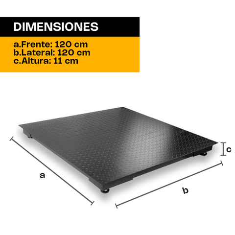 Plataforma Bajo Perfil 120 x 120 cm
