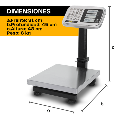 Báscula de Plataforma Plegable 80 kg