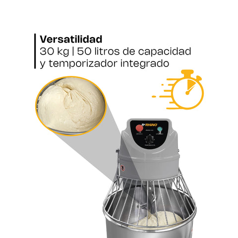Amasadora comercial 50 lt