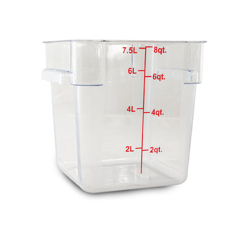 Recipiente Cuadrado de Policarbonato 8 qt