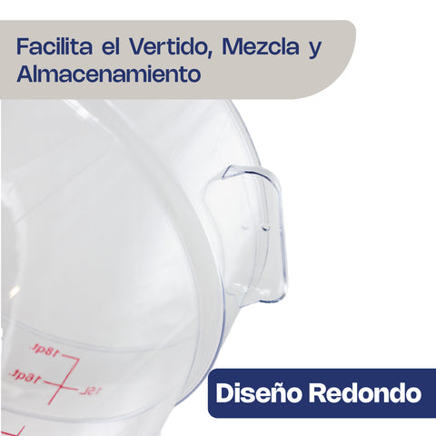Recipiente de policarbonato redondo