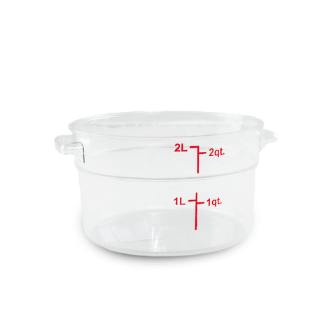 Recipiente de policarbonato redondo