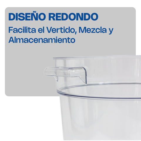 Recipiente Redondo de Policarbonato 4 qt