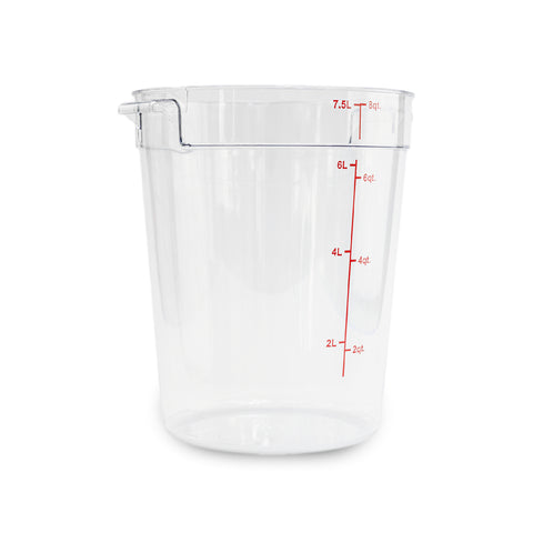 Recipiente de policarbonato redondo