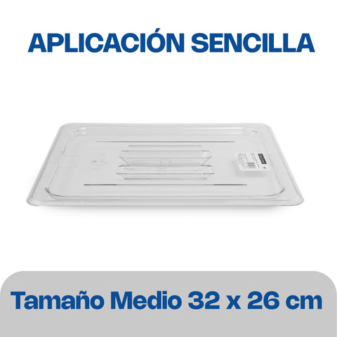 Tapa de Inserto de Policarbonato, Tamaño Medio