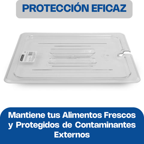 Tapa para Inserto Ranurado de Policarbonato, Tamaño Medio