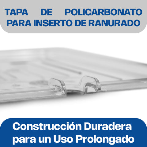 Tapa para Inserto Ranurado de Policarbonato, Tamaño Medio