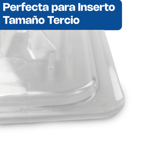 Tapa de Inserto de Policarbonato, Tamaño Tercio
