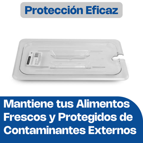 Tapa para Inserto Ranurado de Policarbonato, Tamaño Tercio