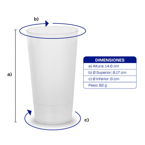 Vaso de plástico 17 oz