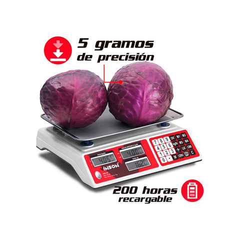 Báscula Electrónica Multifunciones 30 kg