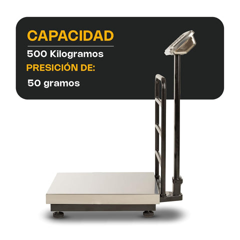 Báscula de Plataforma Plegable 500 kg