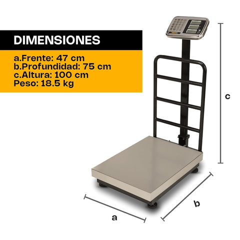Báscula de Plataforma Plegable 500 kg