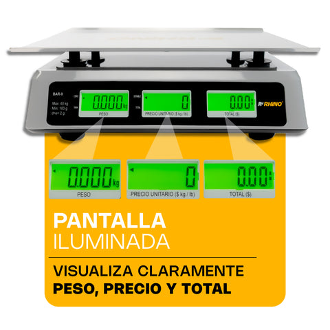 Báscula Electrónica Multifunciones 40 kg con Puerto USB