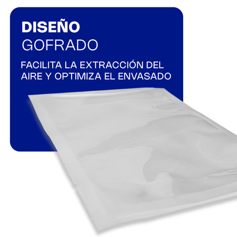 Bolsa Gofrada para Empacado al Vacío 20 x 25 cm
