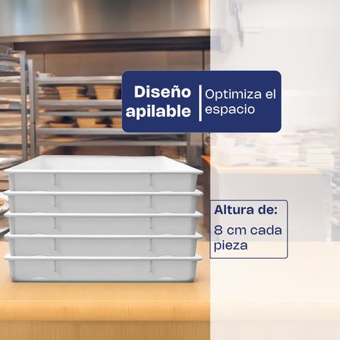 Caja de Polipropileno para Masa de Pizza